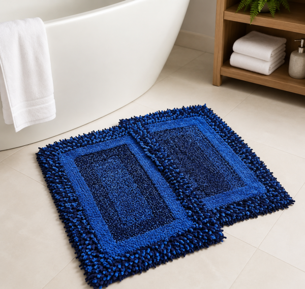 ChatGPT Image May 13, 2026, 06_29_40 PM Cotton Bathroom Mat Set of 2 | 40x60 cm Super Soft & Absorbent for Home, Office, Hotel