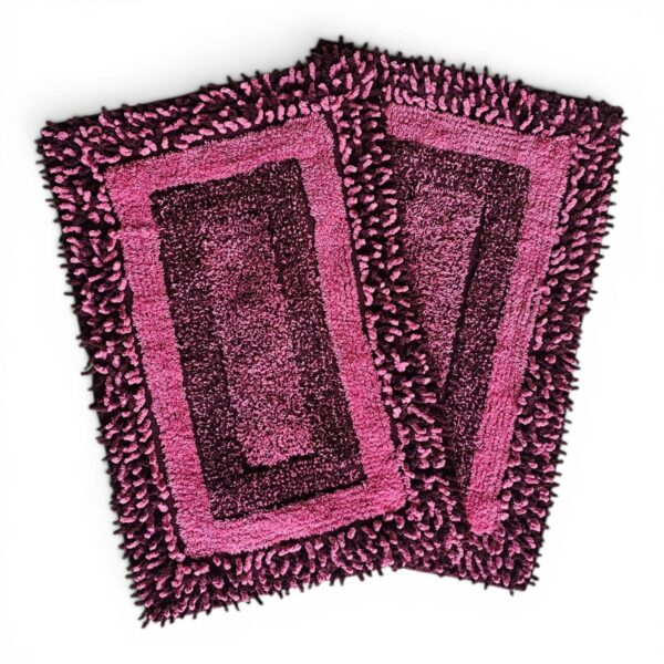 Cotton Bathroom Mat Set of 2 | 40x60 cm Super Soft & Absorbent for Home, Office, Hotel