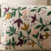 Gemini_Generated_Image_4v5kc64v5kc64v5k Embroidery Floral Lumbar Cushion Cover (14 x 36 Inch) – Decorative Boho Long Pillow Cover with Tassels, Artistic Embroidered Flower Design