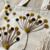Hand-Embroidered Cotton Slub Tote Bag for Women | Premium Shoulder Bag with Zipper Closure & Tassel Accent | Eco-Friendly Shopping, Travel & College Handbag