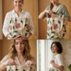 Gemini_Generated_Image_aapf5zaapf5zaapf Hand-Embroidered Cotton Slub Tote Bag for Women | Premium Shoulder Bag with Zipper Closure & Tassel Accent | Eco-Friendly Shopping, Travel & College Handbag