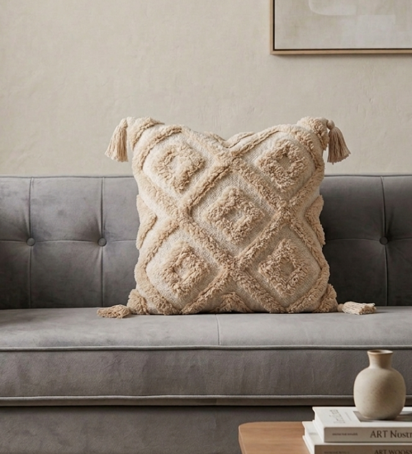 Sofa Cushion Cover Cotton for Living Room Couch Soft Pillow Covers