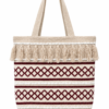Boho Chic Cotton Tote Bag – Handwoven Artisan Shoulder Bag