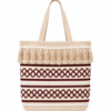 Boho Chic Cotton Tote Bag – Handwoven Artisan Shoulder Bag