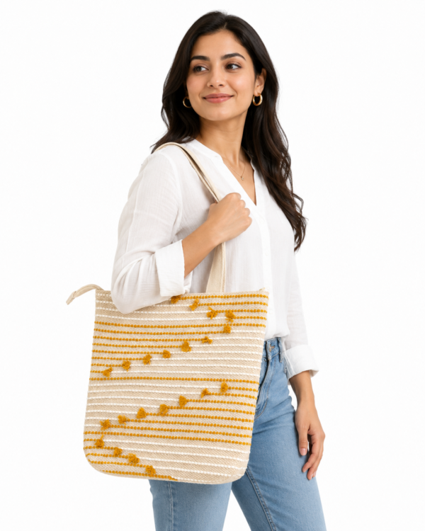 ChatGPT Image Jul 25, 2026, 04_21_22 PM Boho Chic Cotton Tote Bag – Handwoven Artisan Shoulder Bag