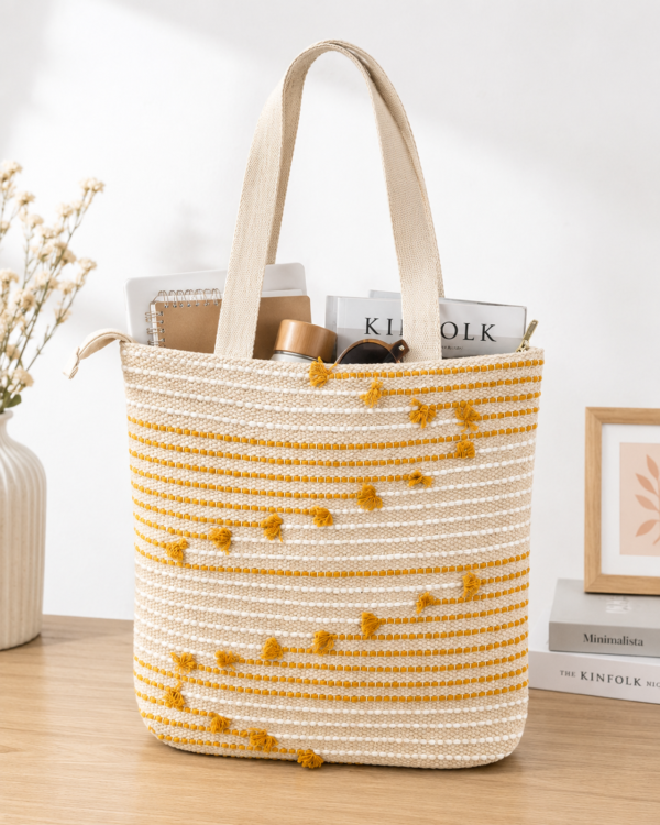 ChatGPT Image Jul 25, 2026, 04_25_10 PM Boho Chic Cotton Tote Bag – Handwoven Artisan Shoulder Bag