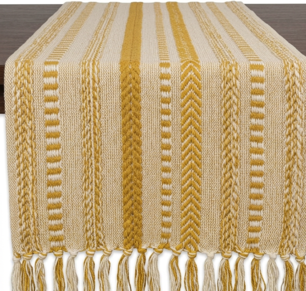 Gemini_Generated_Image_e42htme42htme42h Premium Cotton Dining Table Runner, 14 x 72 Inch, Farmhouse Style Table Decor with Elegant Tassels, Perfect for Dining, Coffee, and Console Tables