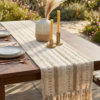 Gemini_Generated_Image_hakjhhakjhhakjhh Premium Cotton Dining Table Runner, 14 x 72 Inch, Farmhouse Style Table Decor with Elegant Tassels, Perfect for Dining, Coffee, and Console Tables