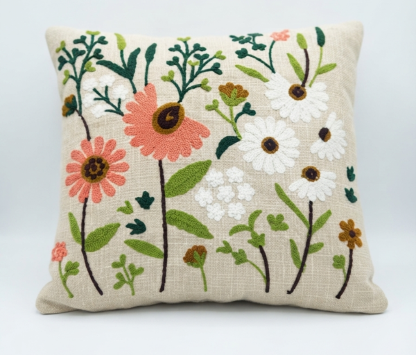 Gemini_Generated_Image_231y8g231y8g231y Decorative Embroidery | Premium Tufted Cushion Cover in 16x16 inches for Couch, Chair, Sofa, Bedroom, Living Room - Set of 2